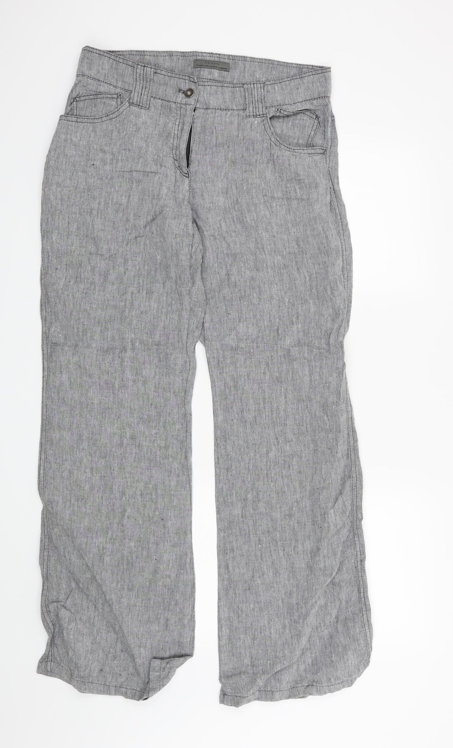 X & More Womens Grey   Trousers  Size 14 L30 in