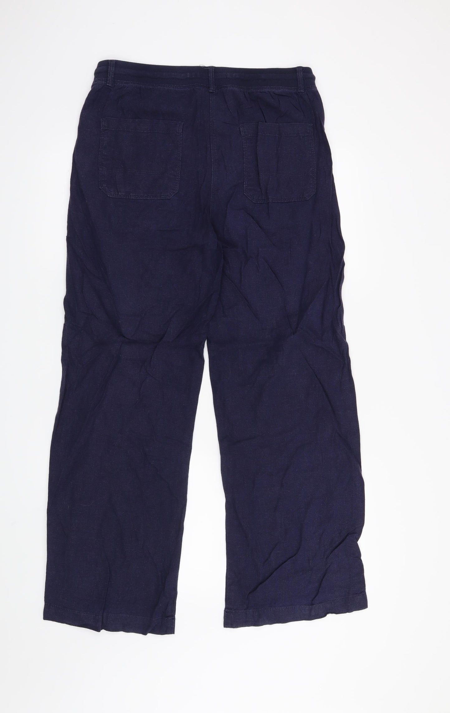 M&S Womens Blue   Trousers  Size 10 L28 in