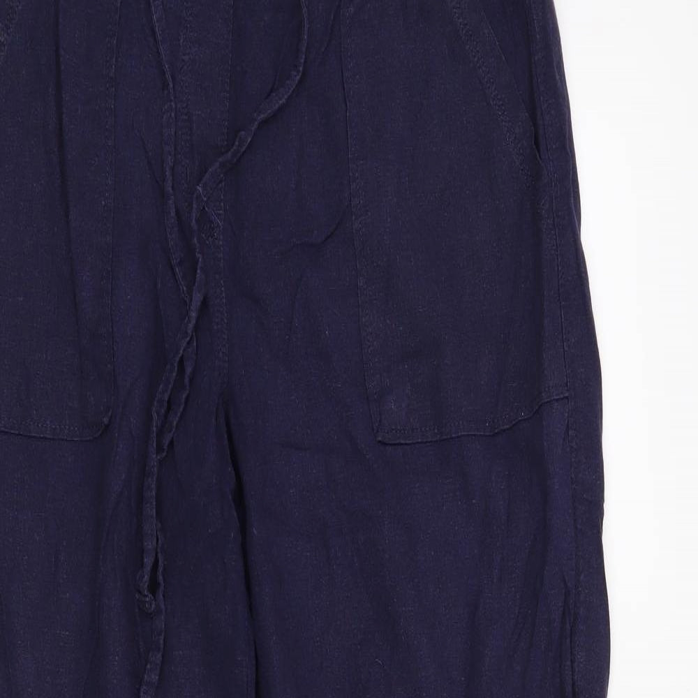 M&S Womens Blue   Trousers  Size 10 L28 in
