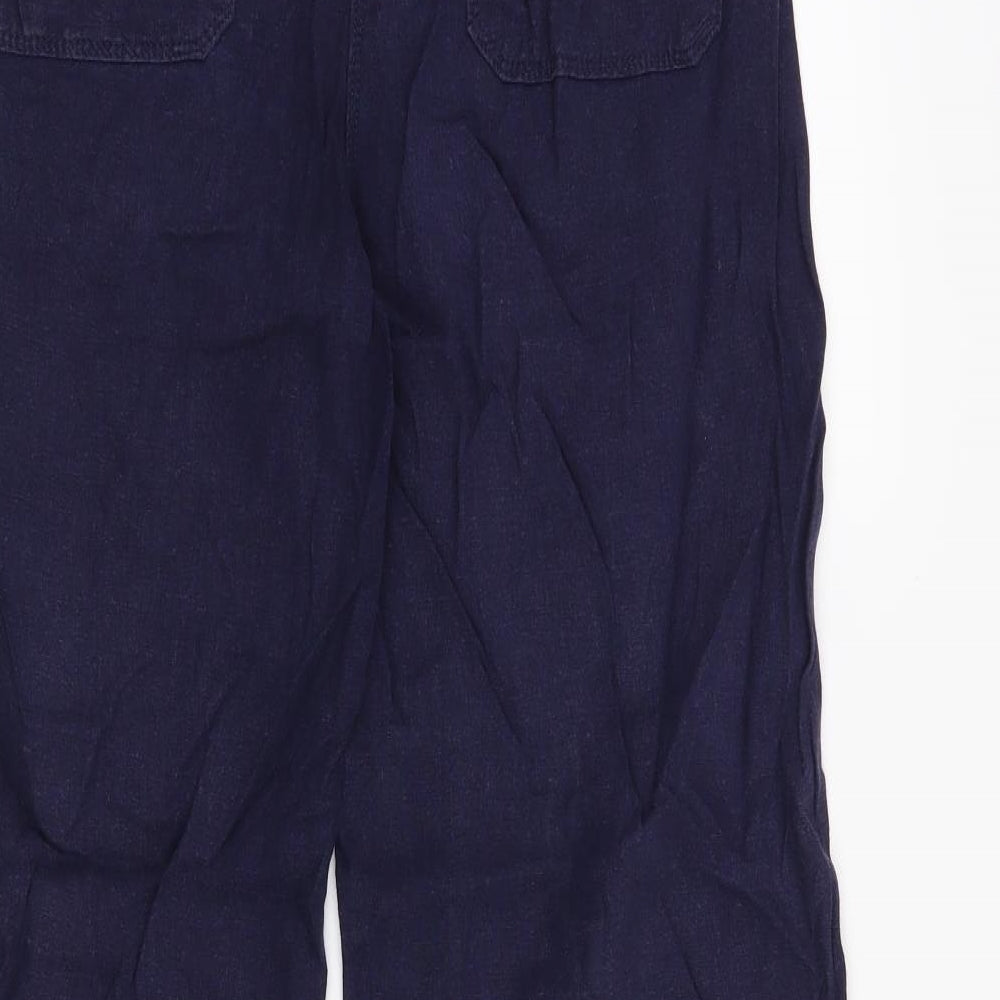 M&S Womens Blue   Trousers  Size 10 L28 in