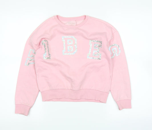 Active Girls Pink   Pullover Jumper Size 10-11 Years