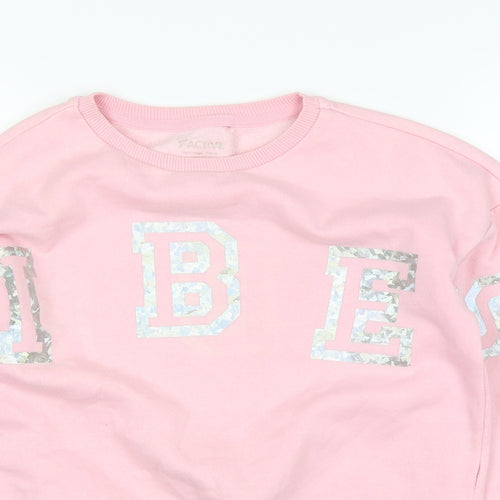 Active Girls Pink   Pullover Jumper Size 10-11 Years