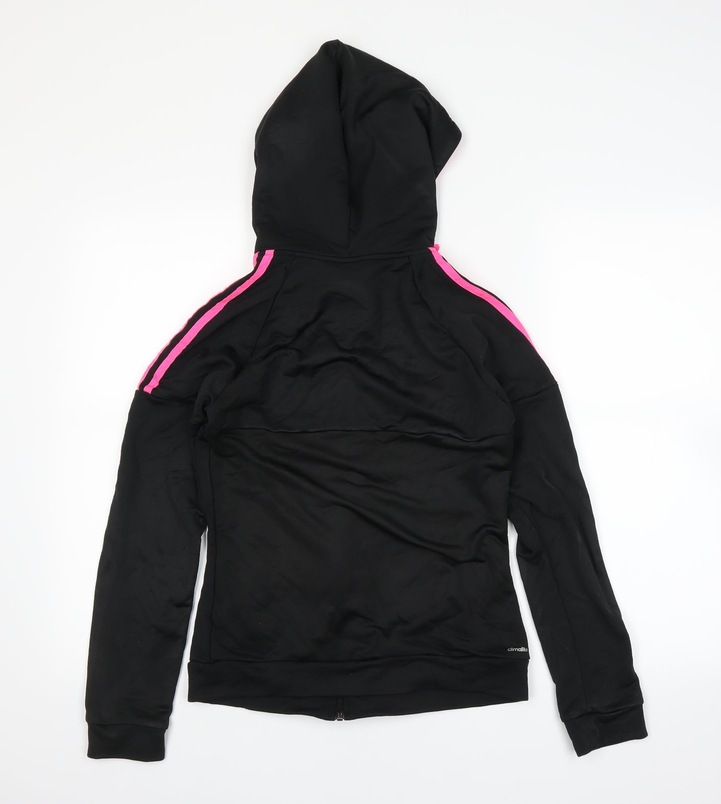 adidas Girls Black   Full Zip Hoodie Size 9-10 Years