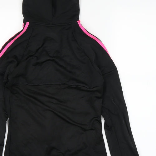 adidas Girls Black   Full Zip Hoodie Size 9-10 Years