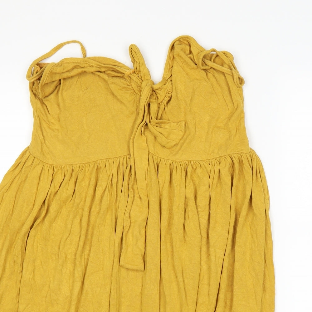 Boohoo Womens Yellow   A-Line  Size 16