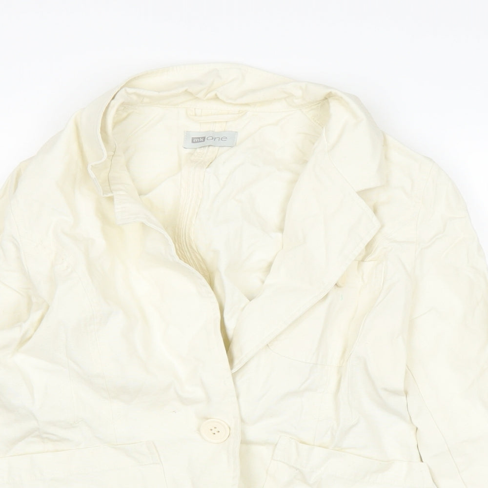 MkOne Womens White   Jacket  Size 10