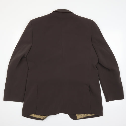 baronjon Mens Brown   Jacket Suit Jacket Size 44