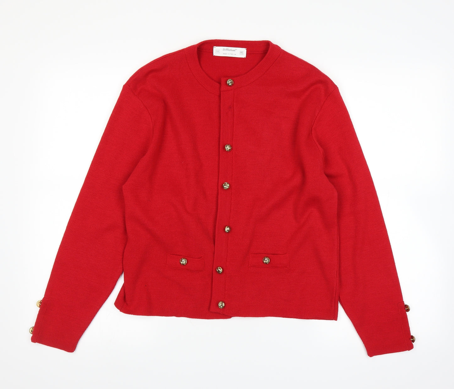 st michael Womens Red   Jacket  Size 12