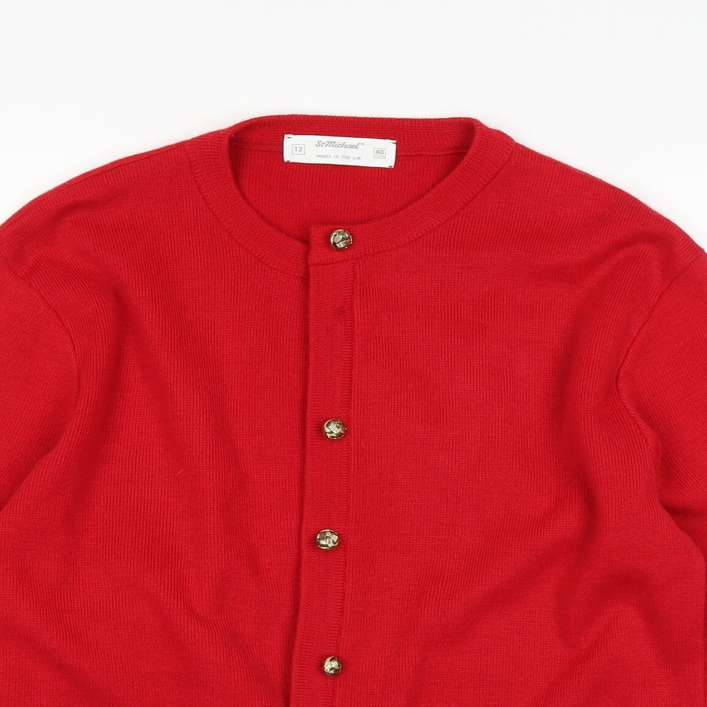 st michael Womens Red   Jacket  Size 12