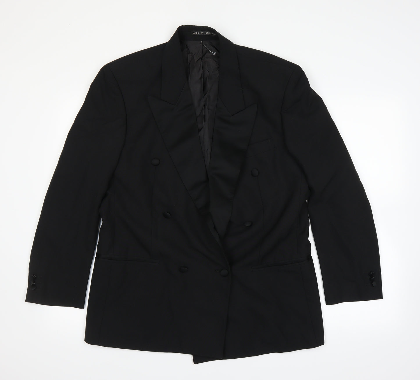 James Barry Mens Black   Jacket Suit Jacket Size 40