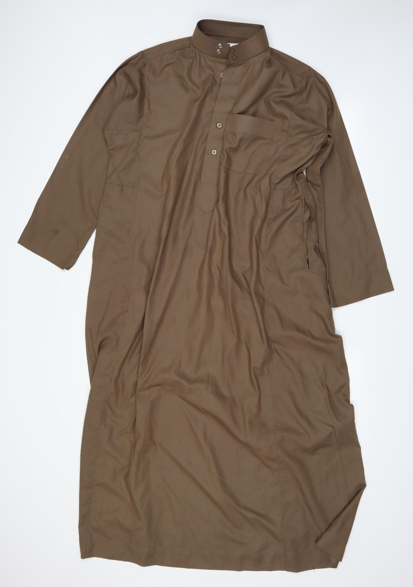 Preworn Mens Brown    Dress Shirt Size XL