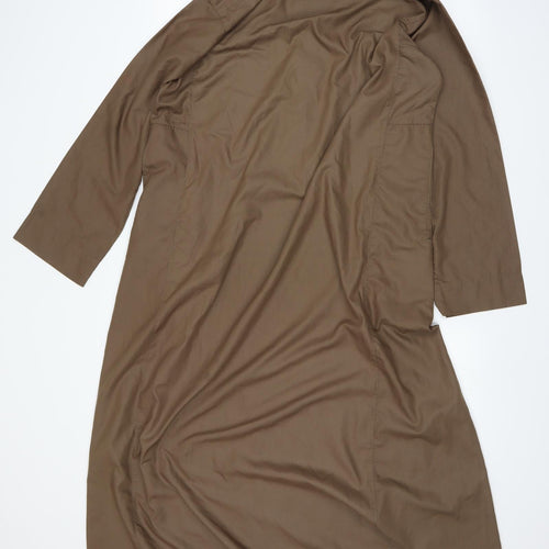 Preworn Mens Brown    Dress Shirt Size XL