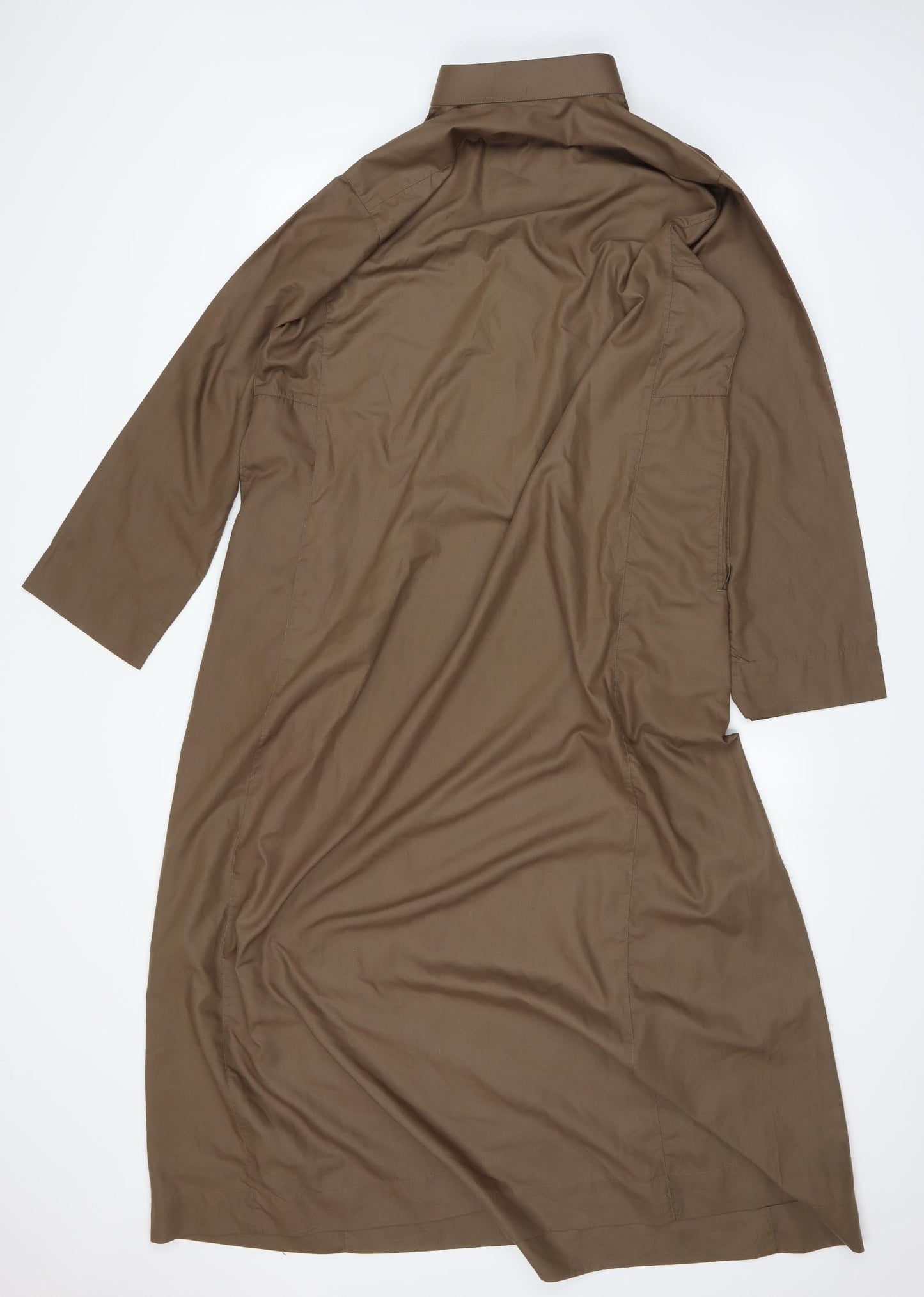 Preworn Mens Brown    Dress Shirt Size XL
