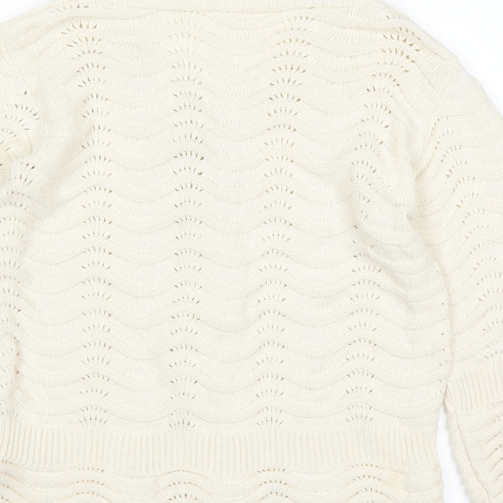 Wardrobe Womens White   Cardigan Jumper Size 12
