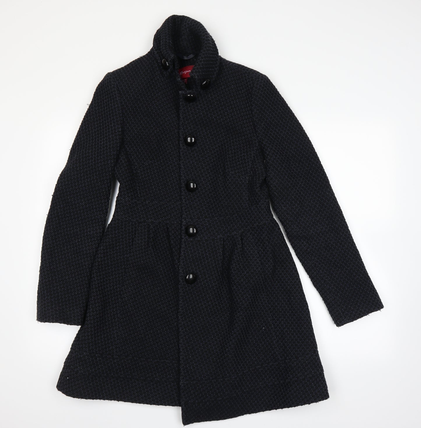 Monsoon Womens Blue   Overcoat Coat Size 10