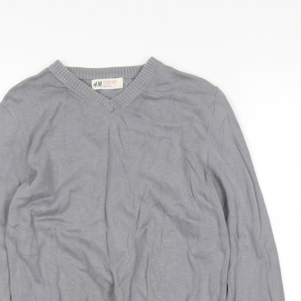 H&M Boys Grey   Pullover Jumper Size 9-10 Years