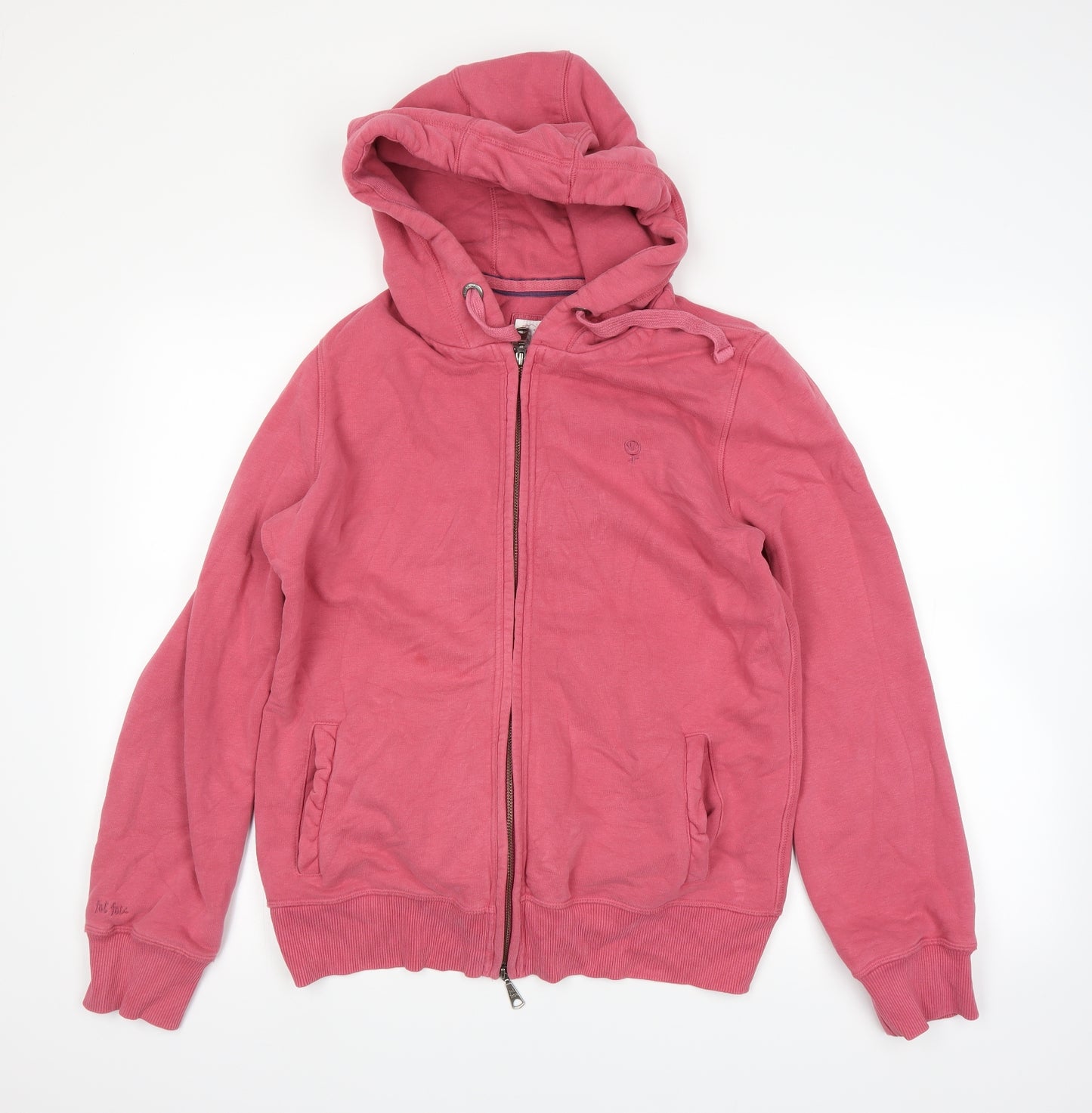 Fat Face Womens Pink   Full Zip Hoodie Size 16