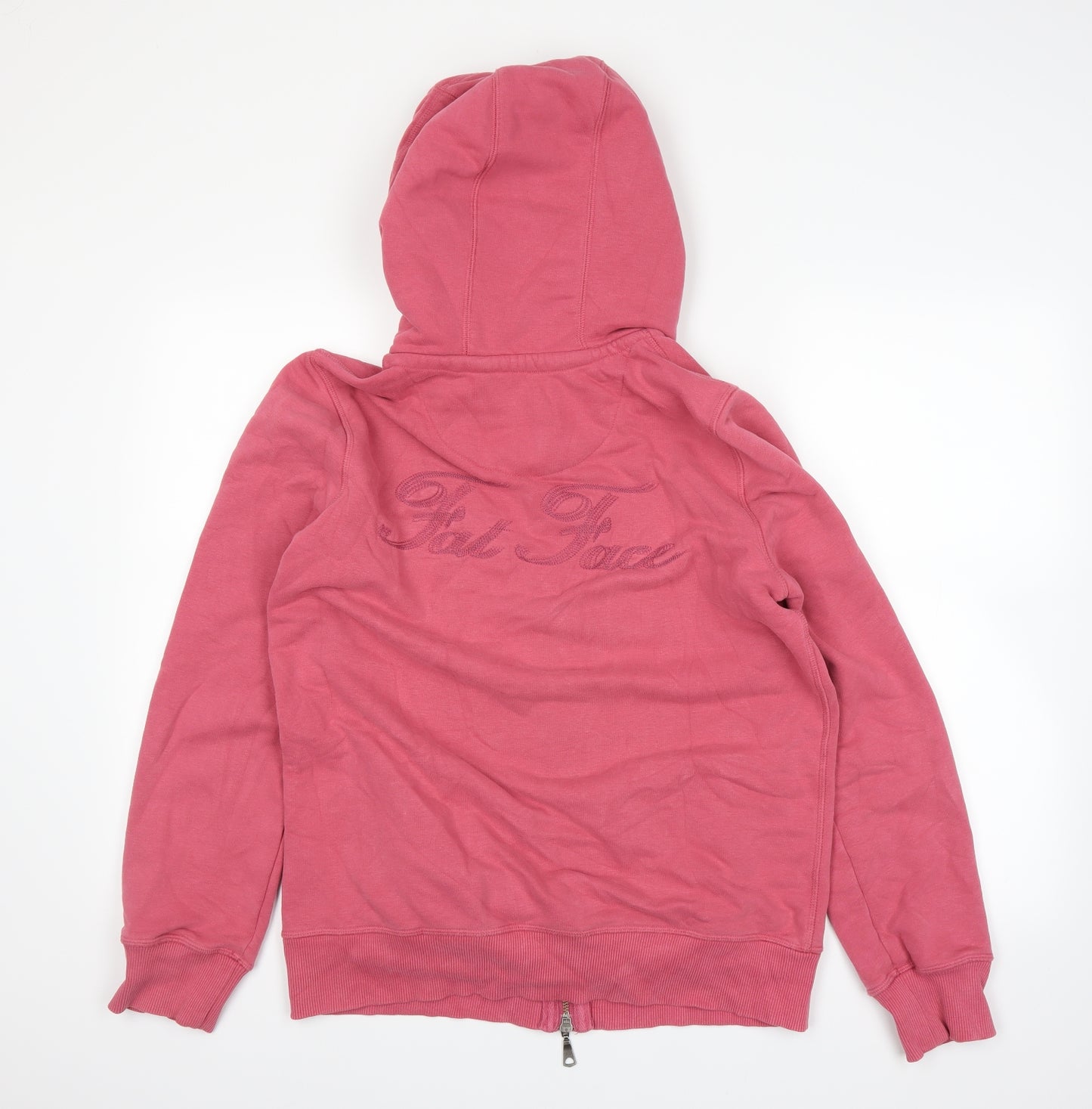 Fat Face Womens Pink   Full Zip Hoodie Size 16
