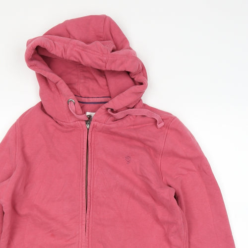 Fat Face Womens Pink   Full Zip Hoodie Size 16