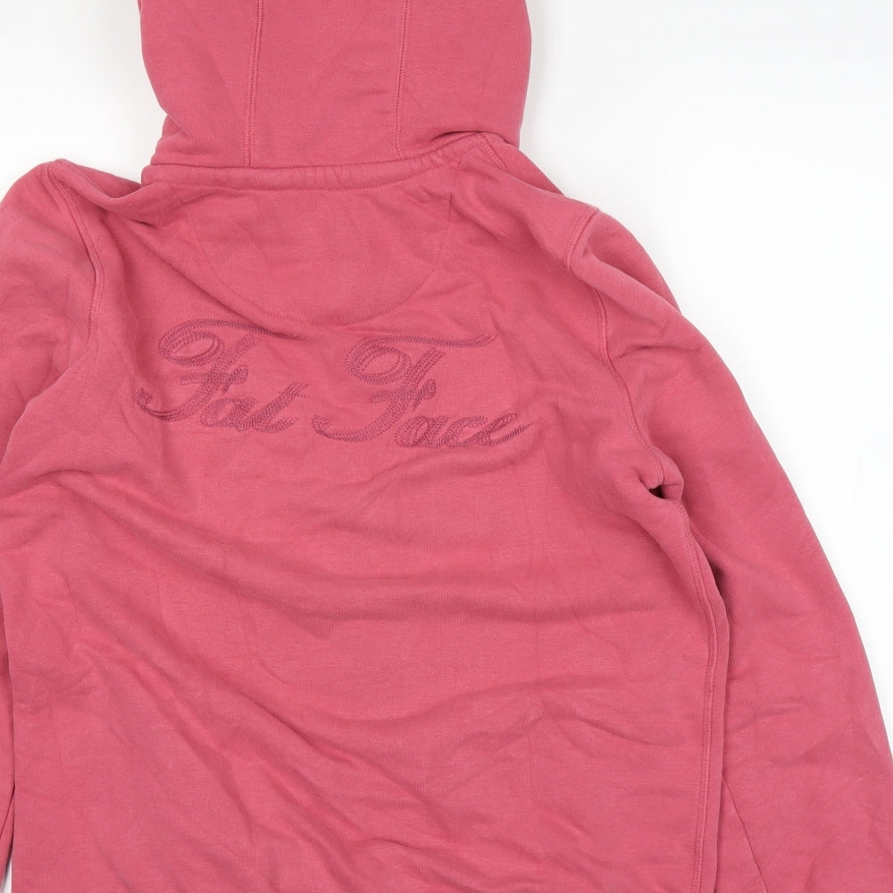 Fat Face Womens Pink   Full Zip Hoodie Size 16