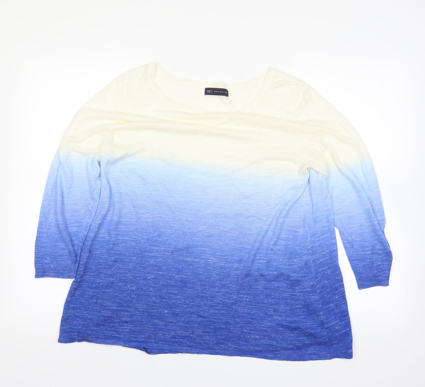 Marks and Spencer Womens Blue   Basic T-Shirt Size L