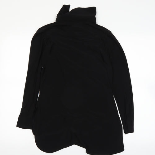 ninaleonard Womens Black   Basic Button-Up Size XS