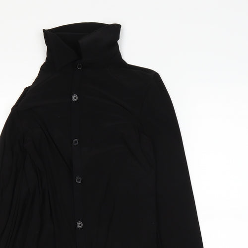 ninaleonard Womens Black   Basic Button-Up Size XS