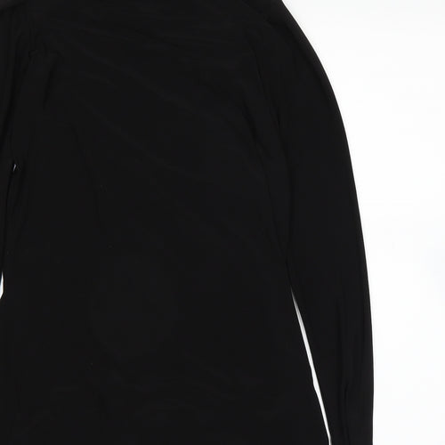 ninaleonard Womens Black   Basic Button-Up Size XS