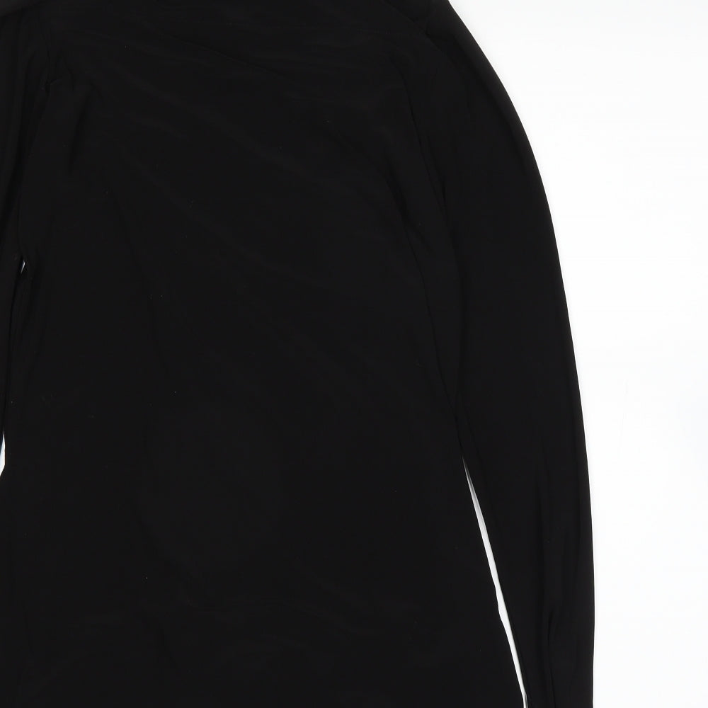 ninaleonard Womens Black   Basic Button-Up Size XS