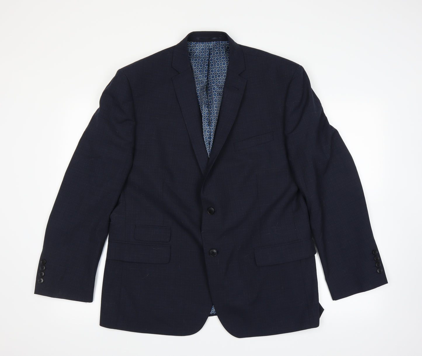 Racing Green Mens Blue   Jacket Suit Jacket Size 44