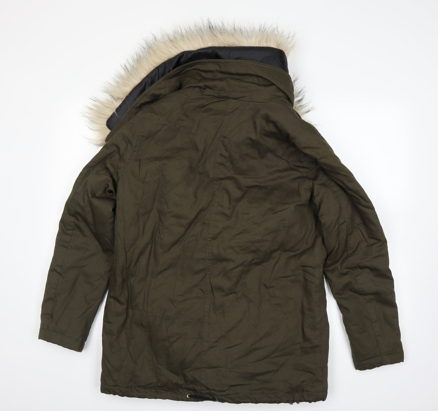 New Look Womens Green   Parka Coat Size 10