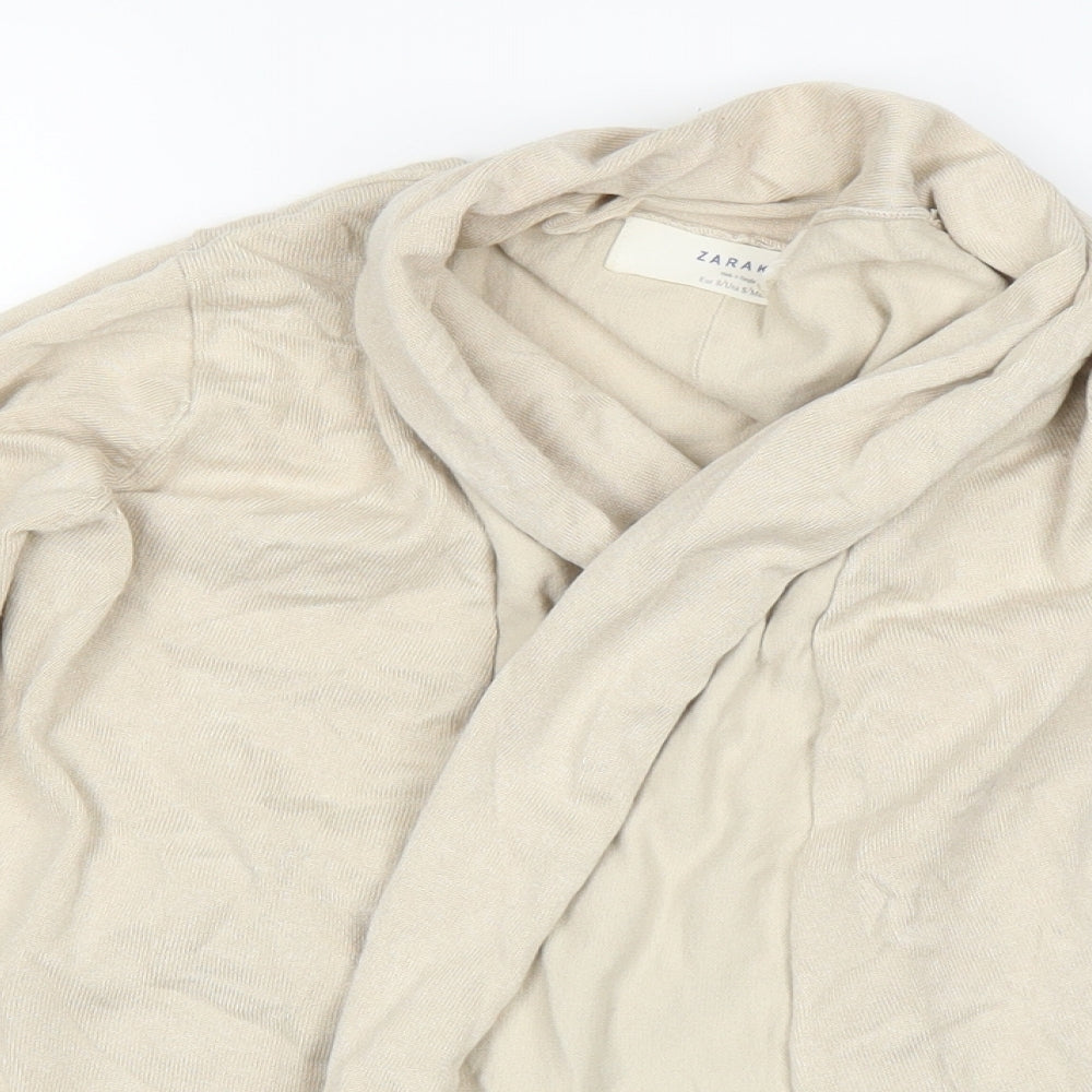Zara Womens White   Cardigan Jumper Size S