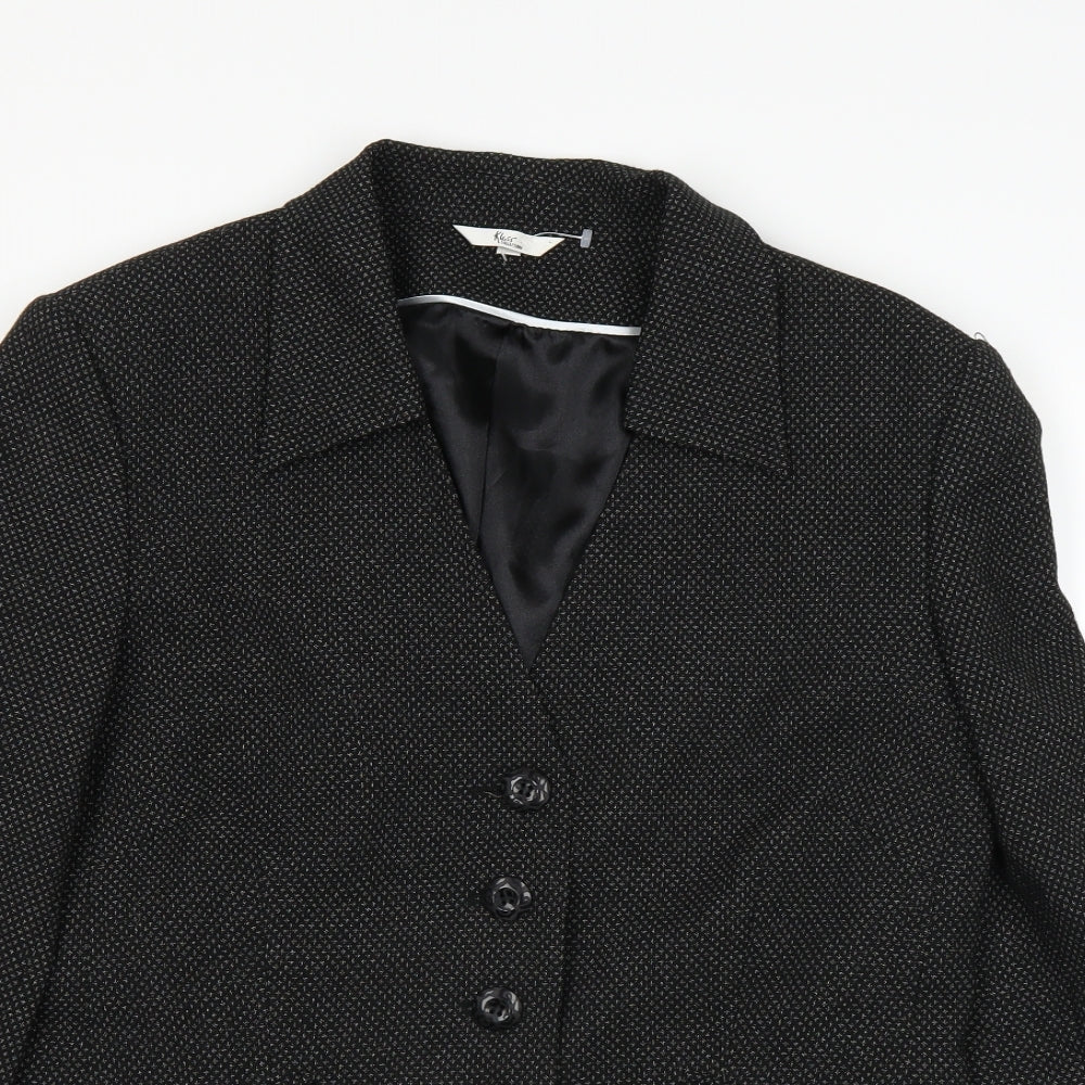 Klass Womens Black   Jacket  Size 16
