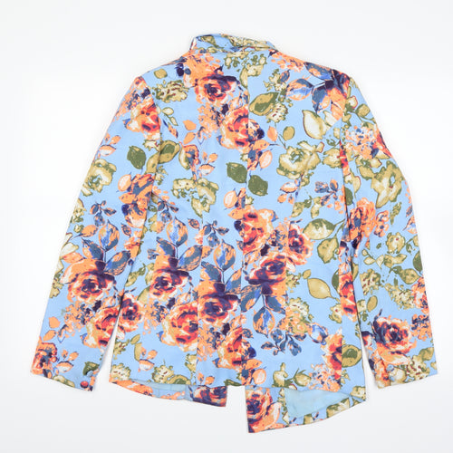 Missguided Womens Blue Floral  Jacket  Size 10