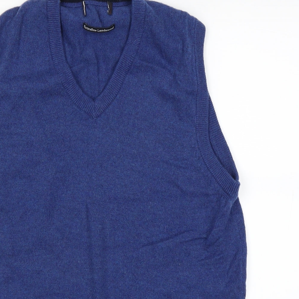 Marks and Spencer Mens Blue   Pullover Jumper Size M