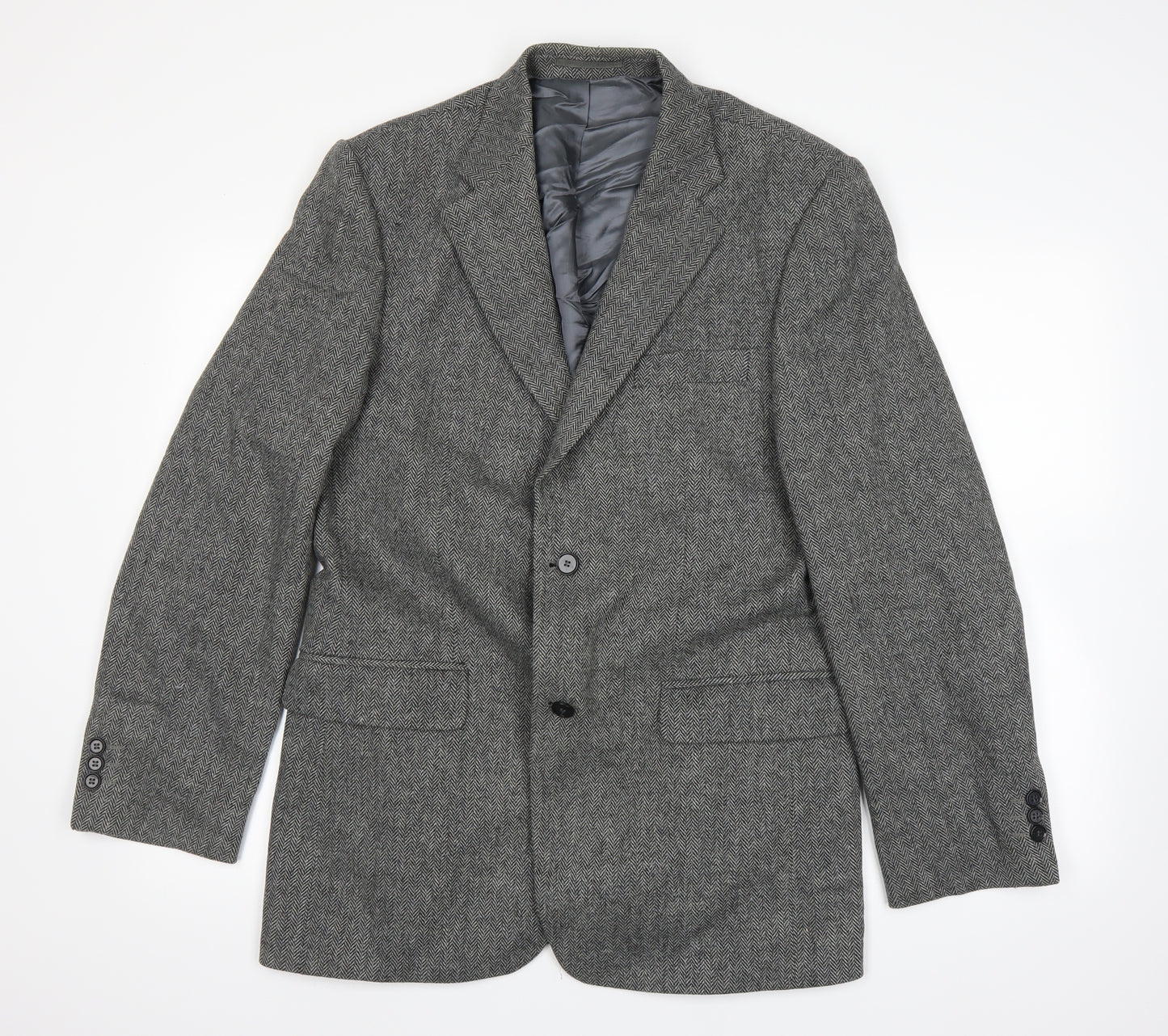Wellington Mens Grey   Jacket Suit Jacket Size 40