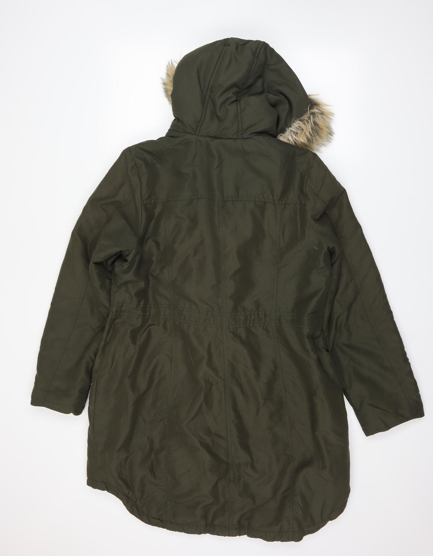 Dorothy Perkins Womens Green   Parka Coat Size 14