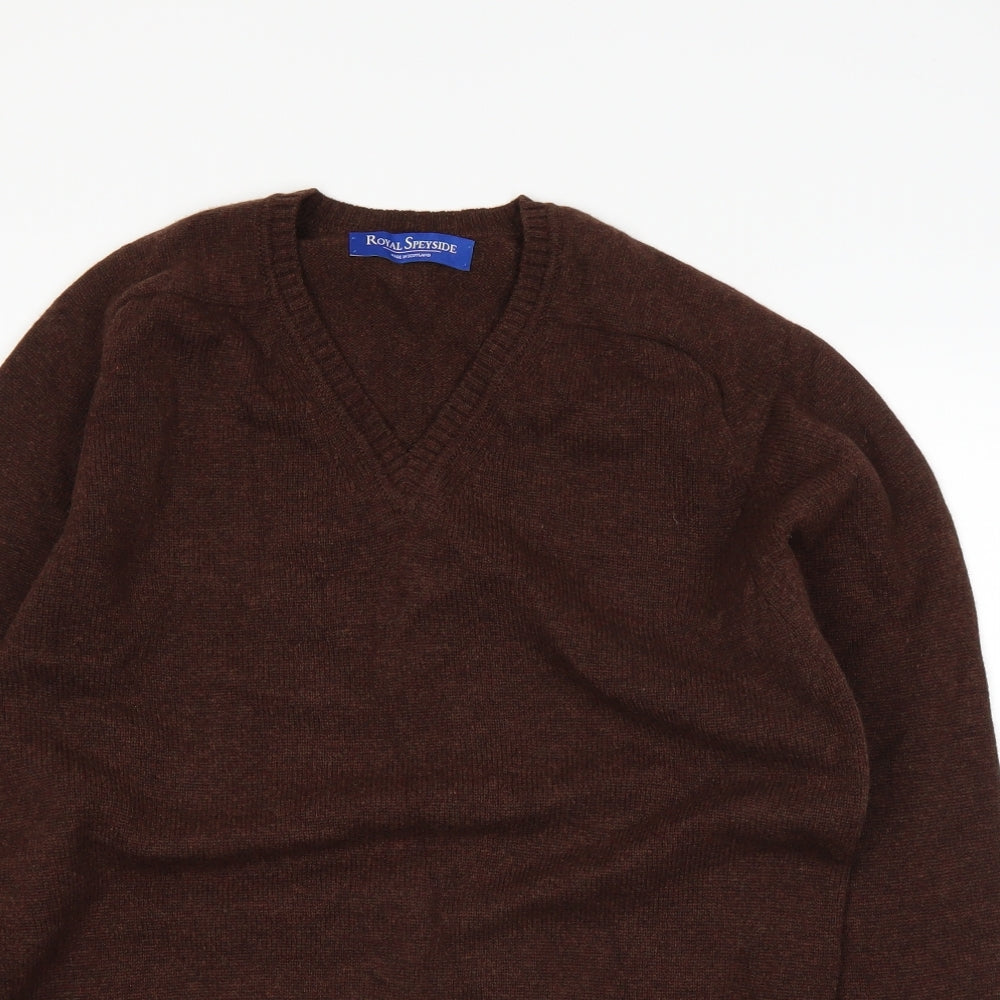 ROYAL SPEYSIDE Mens Brown   Pullover Jumper Size S