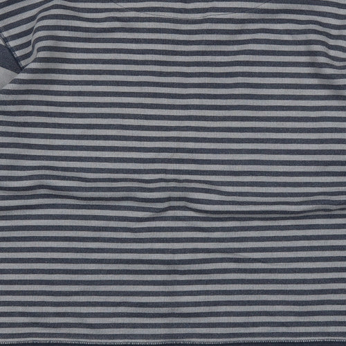 Easy Womens Blue Striped  Pullover Jumper Size 2XL
