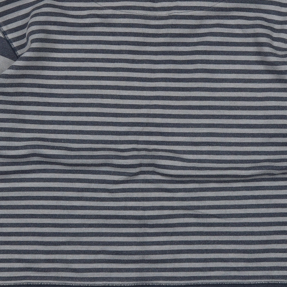 Easy Womens Blue Striped  Pullover Jumper Size 2XL