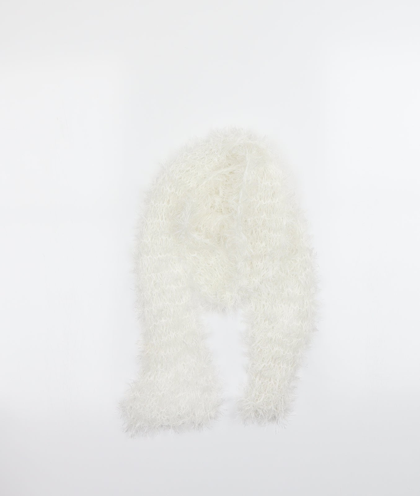 Preworn Womens White    Scarf