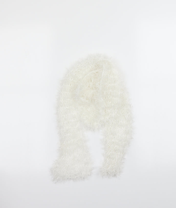 Preworn Womens White    Scarf