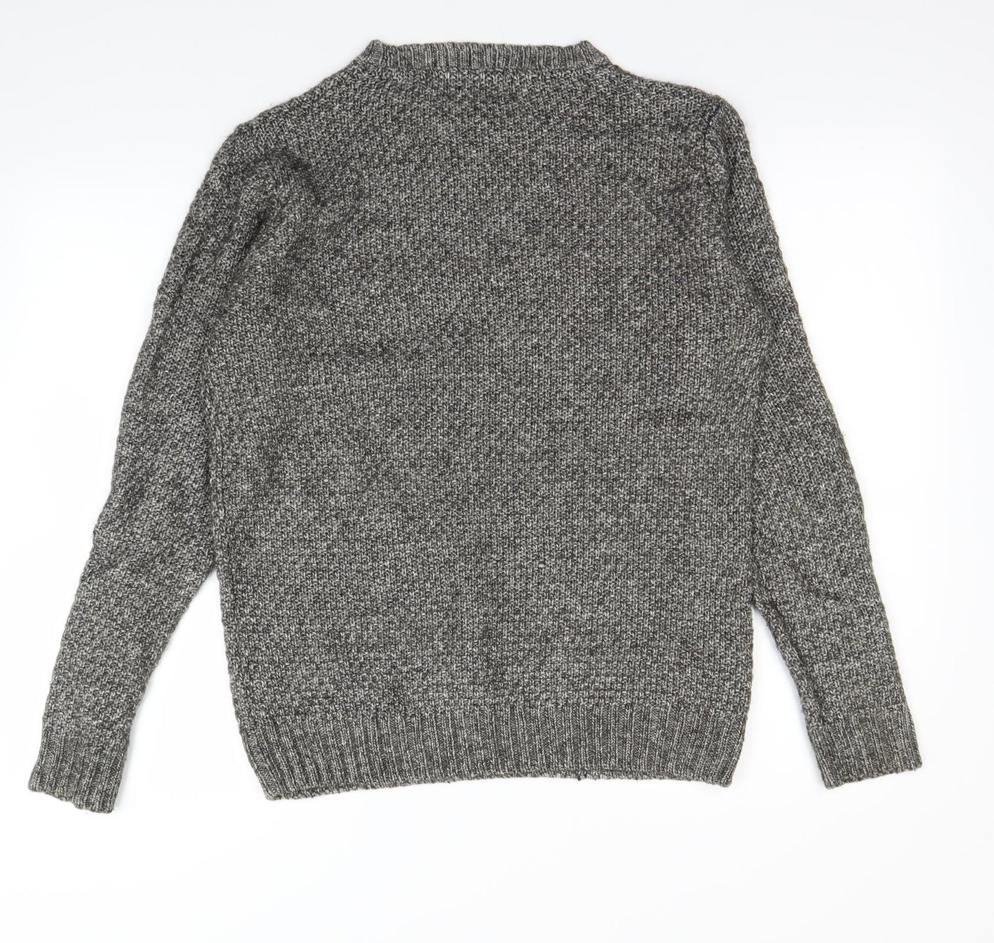 Cedar Wood State Mens Grey   Henley Jumper Size M