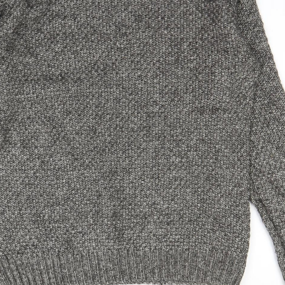 Cedar Wood State Mens Grey   Henley Jumper Size M