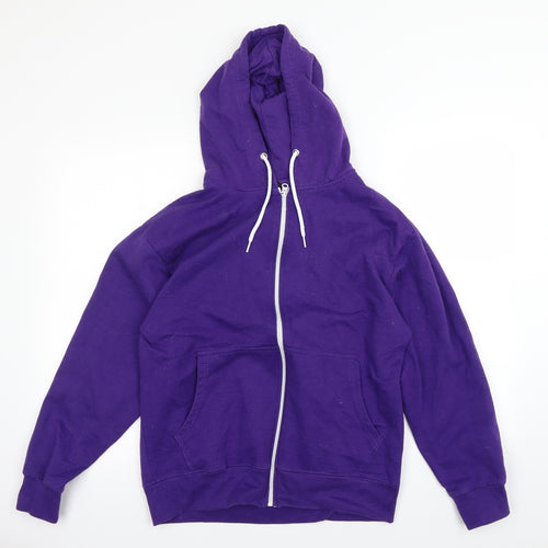 Preworn Womens Purple   Cardigan Hoodie Size L