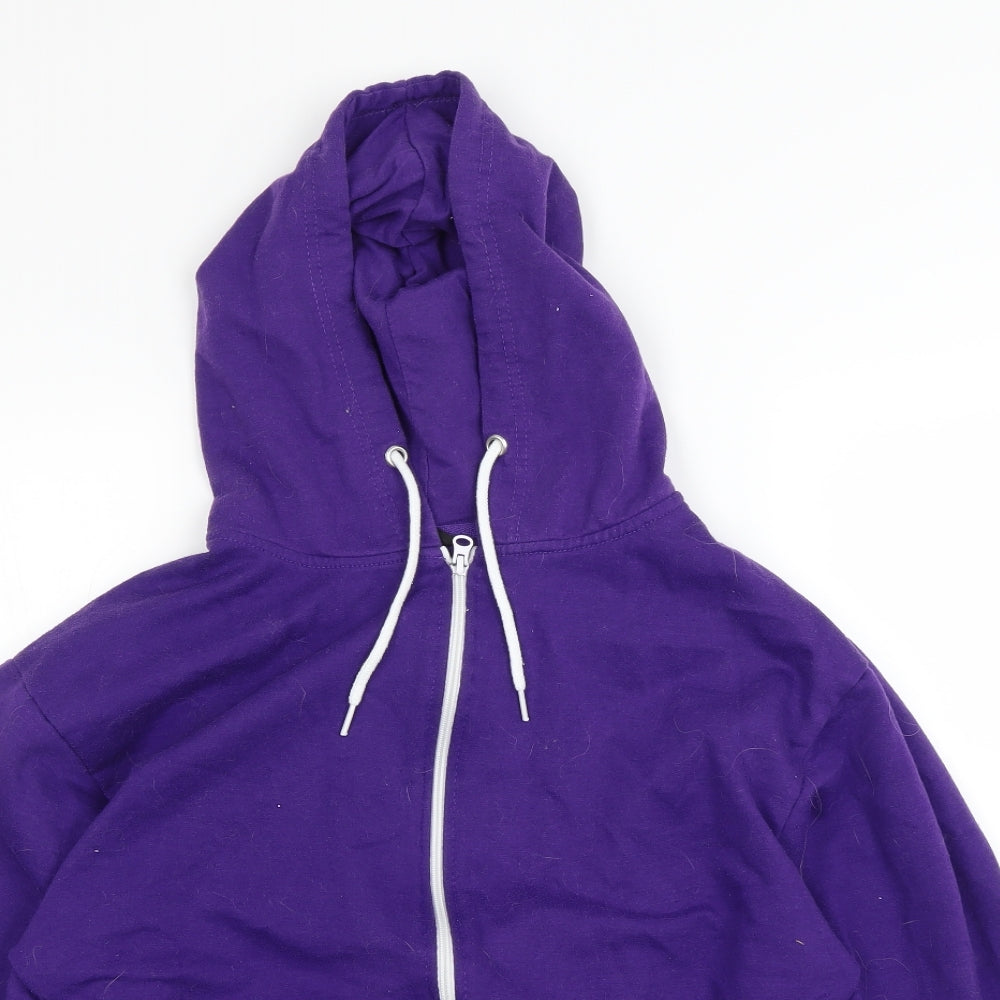 Preworn Womens Purple   Cardigan Hoodie Size L