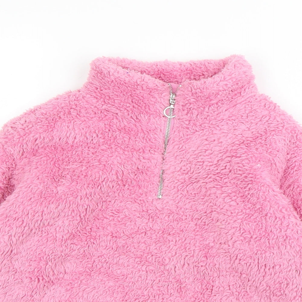 TU Girls Pink   Henley Jumper Size 8 Years