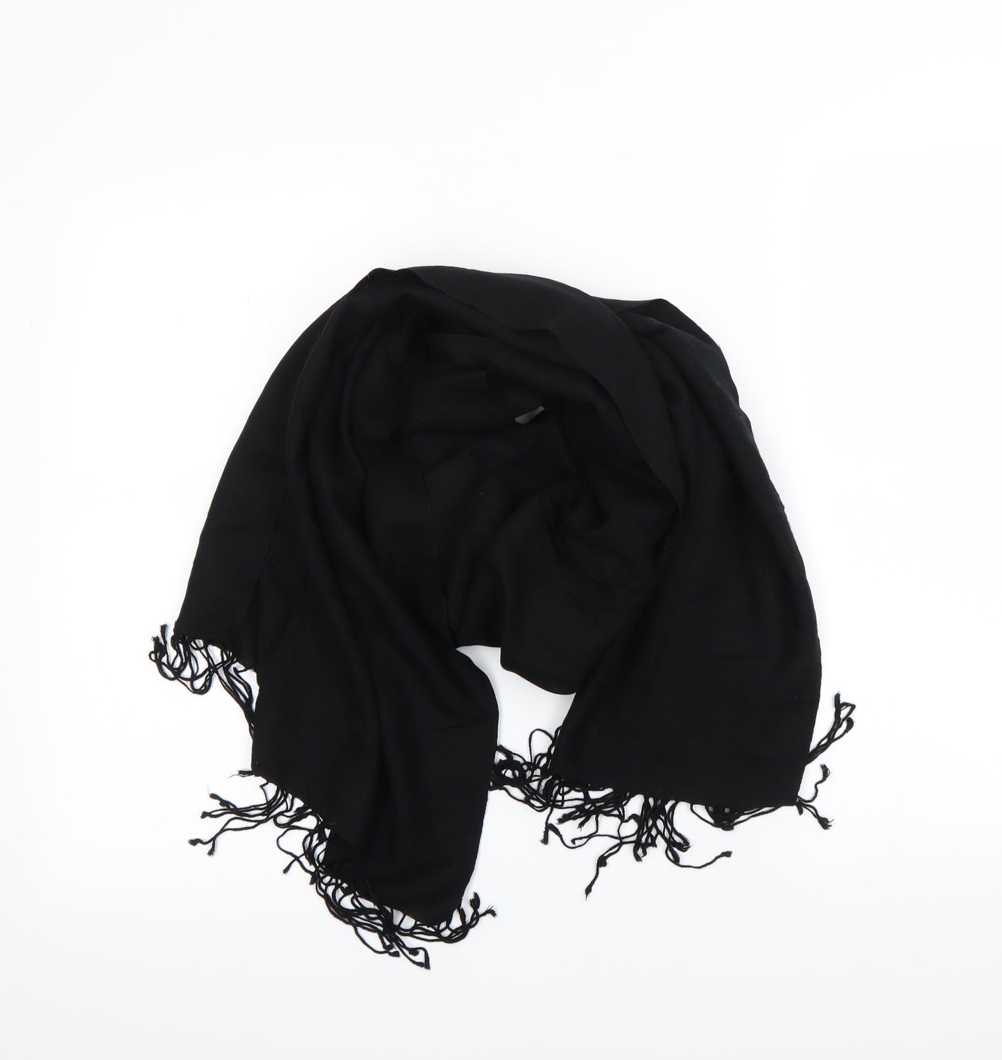Preworn Womens Black    Scarf