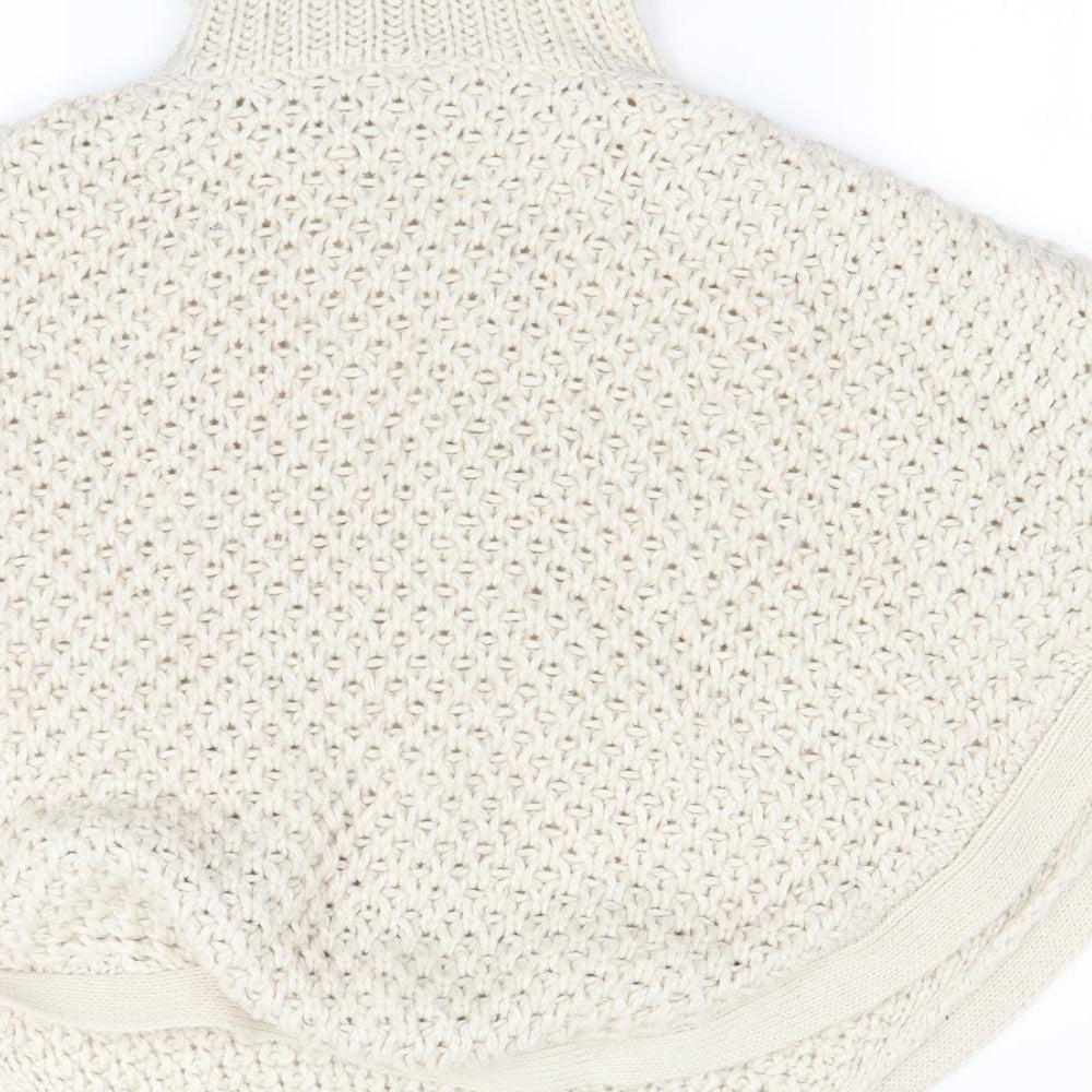 Preworn Girls Beige   Jacket Poncho Size 9-10 Years