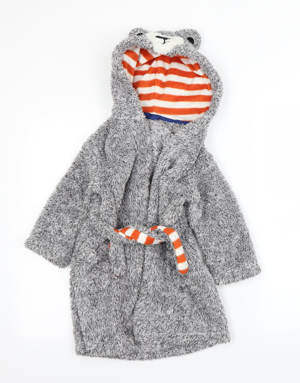 George Boys Grey Solid   Gown Size 3-4 Years